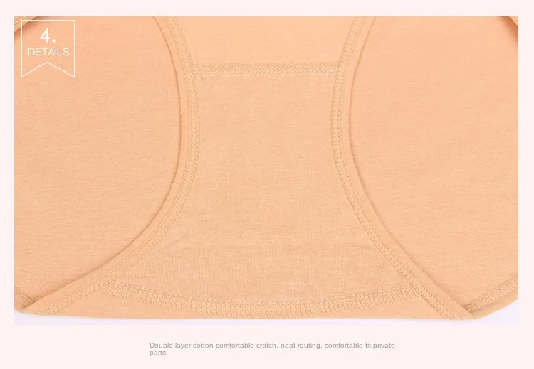 Cotton High-Waist Briefs - 4-Pack Multicolor Set