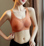 Plus-Size Wire-Free Lace Bra - Full Coverage & Support