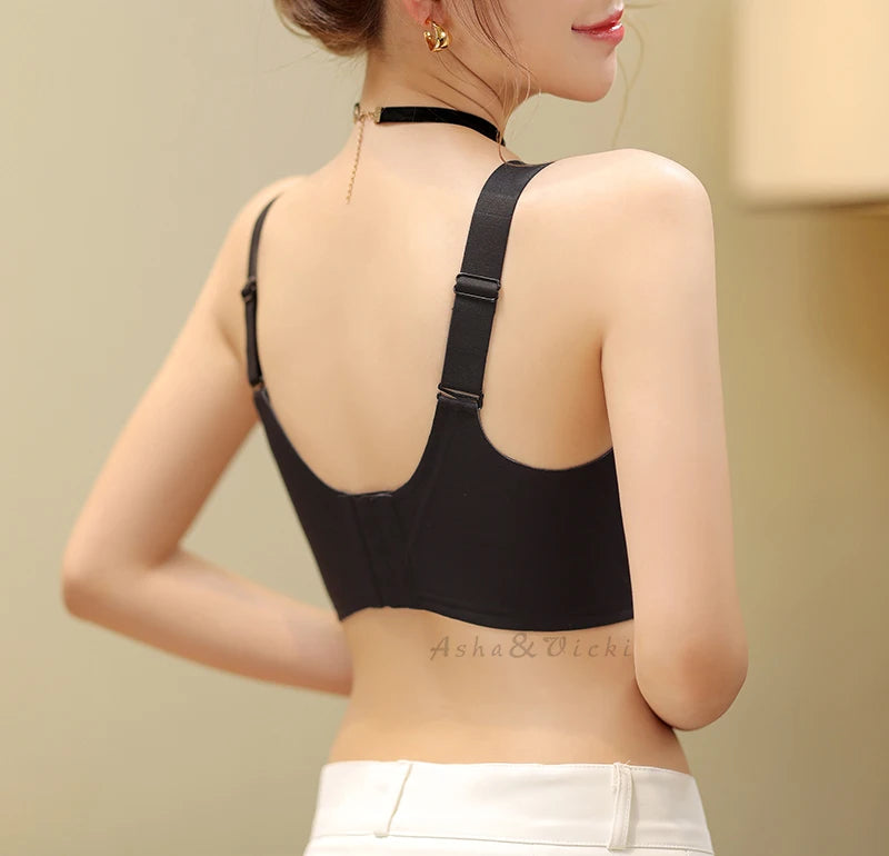 Plus-Size Wire-Free Lace Bra - Full Coverage & Support