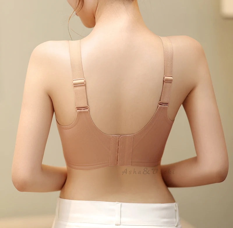 Plus-Size Wire-Free Lace Bra - Full Coverage & Support