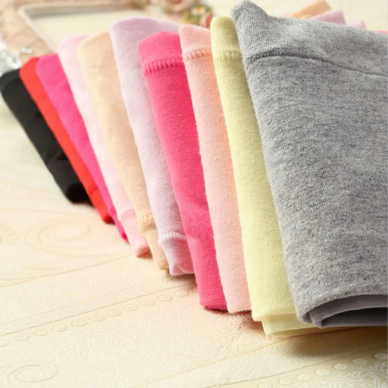 Cotton High-Waist Briefs - 4-Pack Multicolor Set