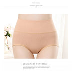 Cotton High-Waist Briefs - 4-Pack Multicolor Set