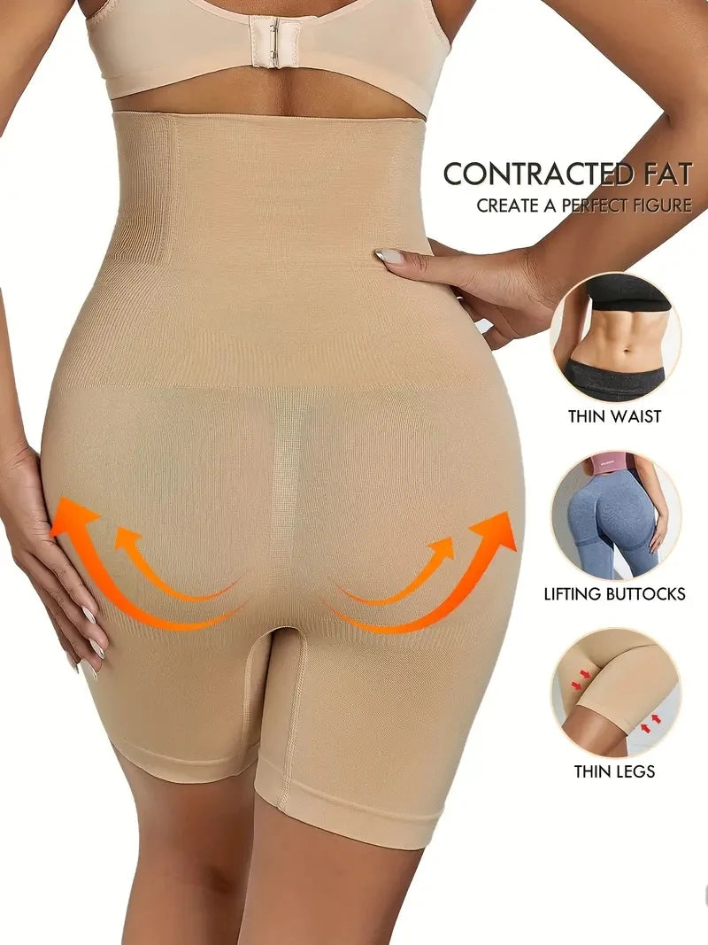 High-Waist Shaping Shorts - Tummy Control & Butt Lift Shapewear