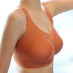 Plus-Size Wire-Free Lace Bra - Full Coverage & Support