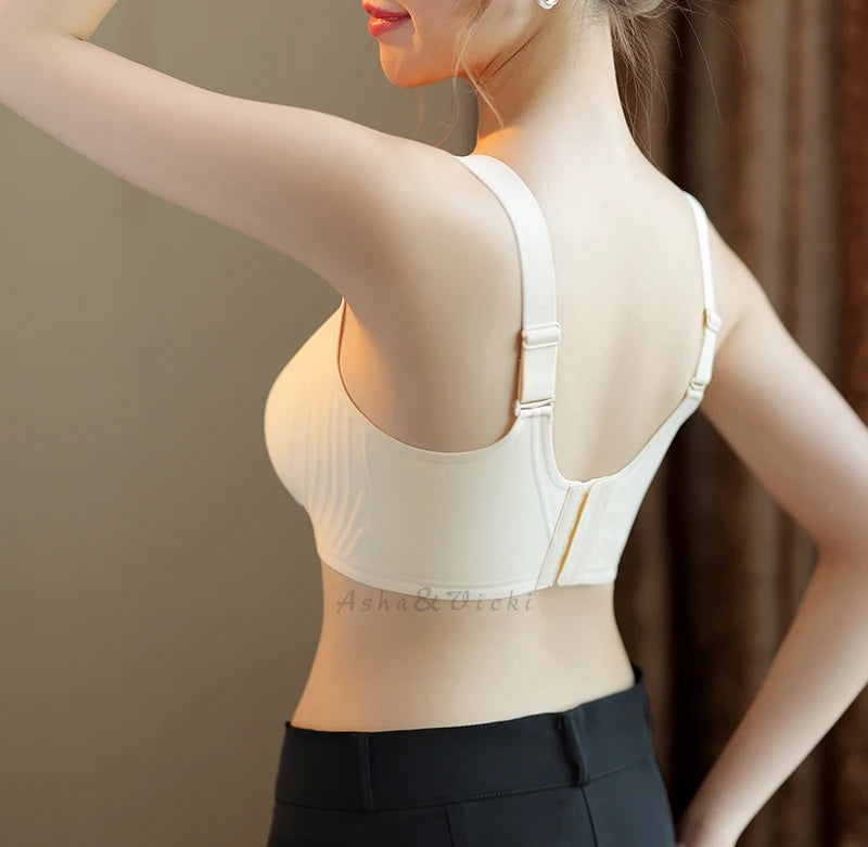 Plus-Size Wire-Free Lace Bra - Full Coverage & Support