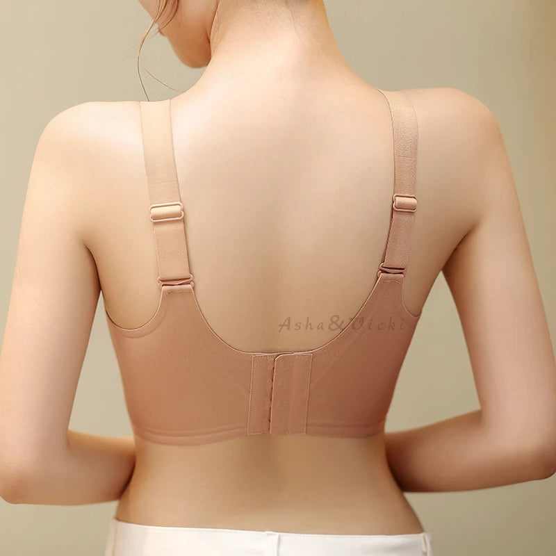 Plus-Size Wire-Free Lace Bra - Full Coverage & Support