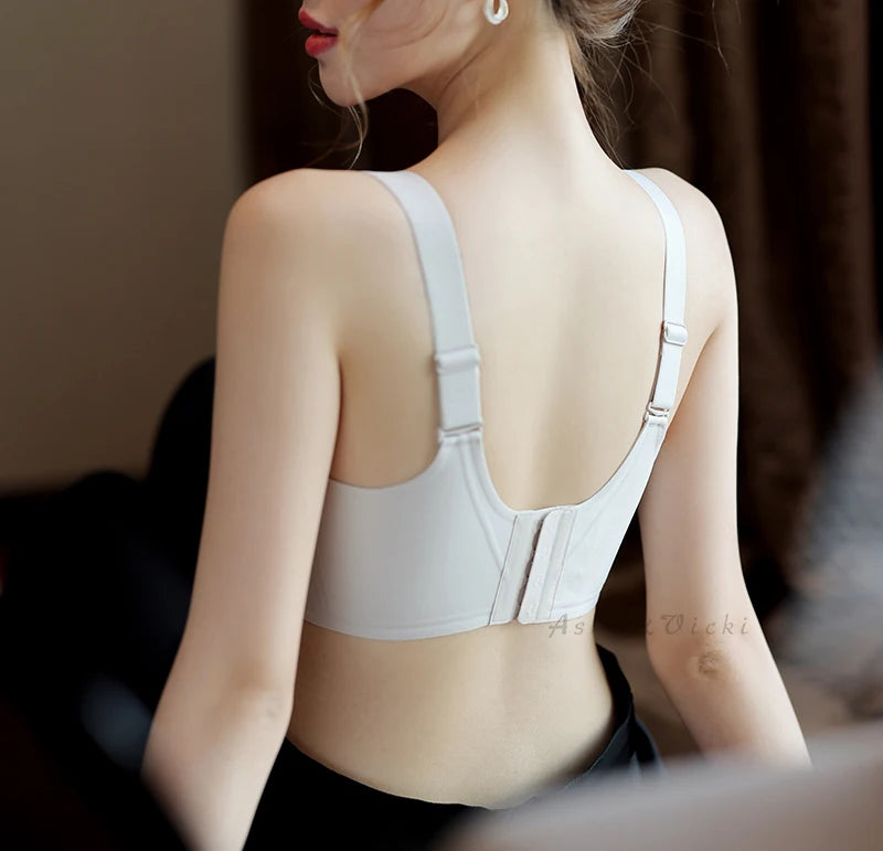 Plus-Size Wire-Free Lace Bra - Full Coverage & Support