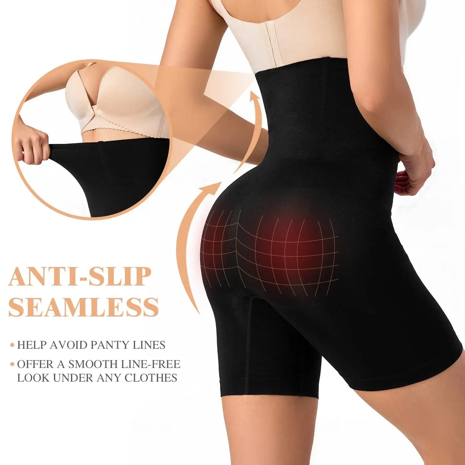 High-Waist Shaping Thong - Tummy Control & Butt Lift Shapewear