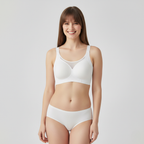 Plus-Size Wire-Free Lace Bra - Full Coverage & Support